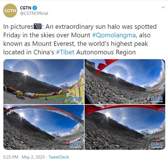 After Lipulekh, Chinese media's May 2 tweet on Chomolungma trends on social media