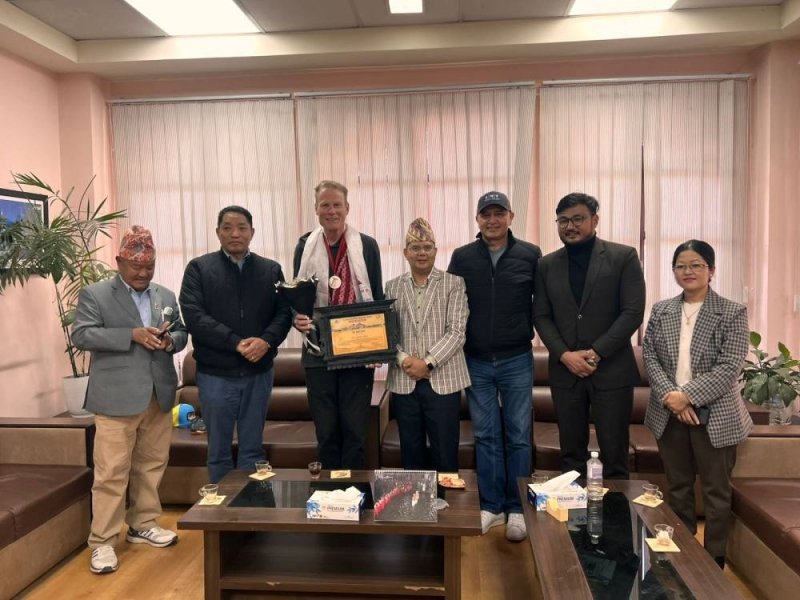 American climber feted for supporting mountain communities