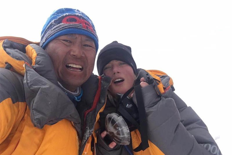 Australia�s Gabby becomes youngest girl to climb Cho Oyu as Sherpa scales mountain for 19th time