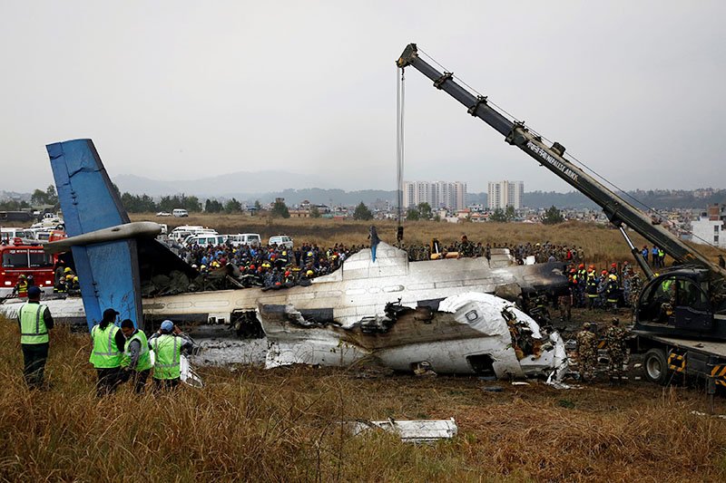 Bangladeshi plane crashes in Nepal, killing at least 49