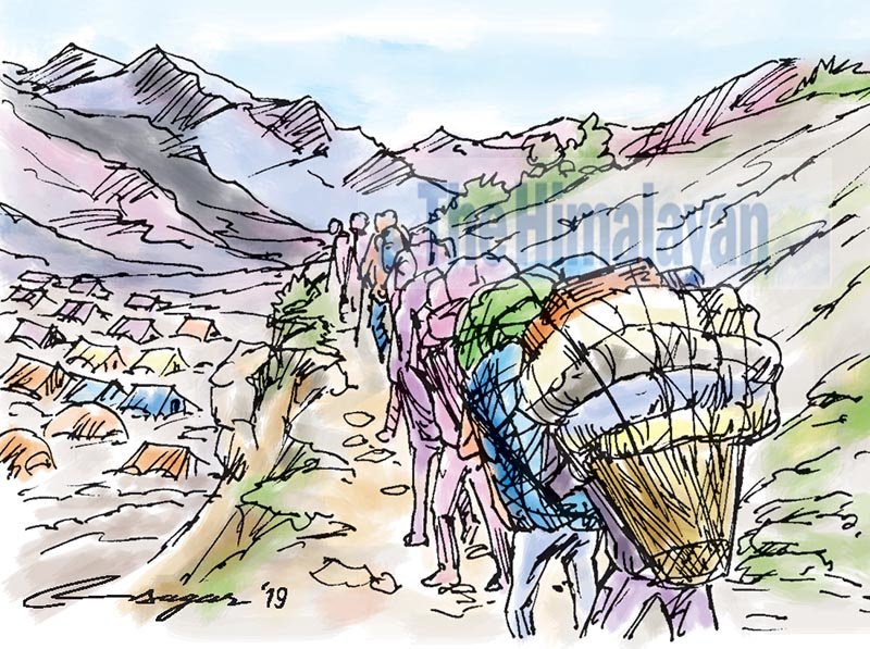 Camping trek: Mobile hotel