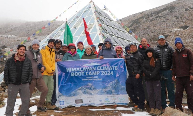 Himalayan Boot Camp team conducts interactive session with glaciologists at Pyramid Lab on Everest