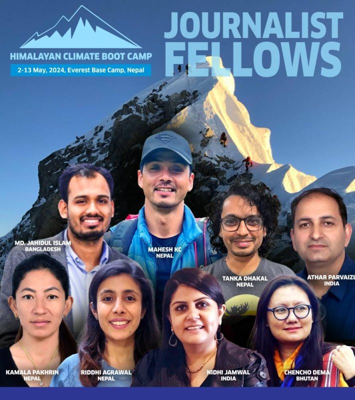 Himalayan Climate Boot Camp 2024 taking science journalists to Everest Base Camp