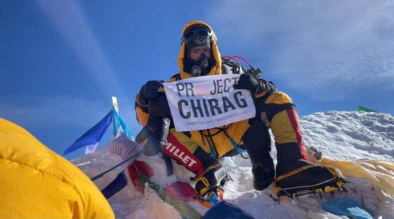 Indian climber Harshvardhan Joshi claims historic 'green summit' of Everest