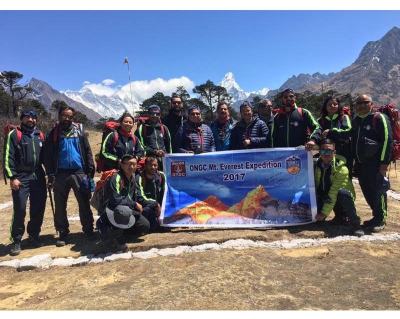 Indian team leaves Namche for Everest expedition