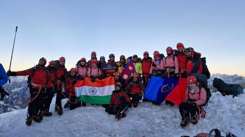 India's National Cadet Corps' team scales Mt Everest