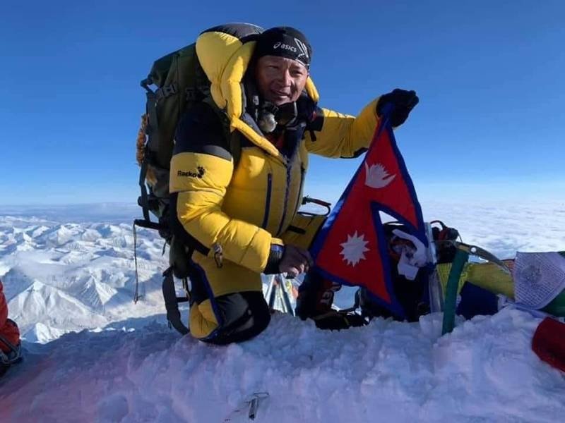 Jangbu Sherpa climbs Mt Everest 17th time soon after recovering from Covid-19