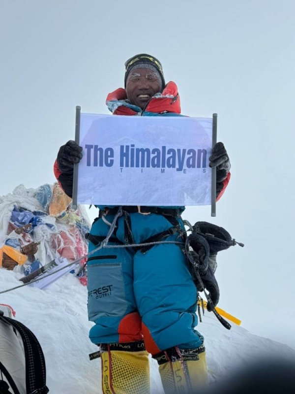 Kami Rita Sherpa scales Mt Everest for 30th time breaking own record
