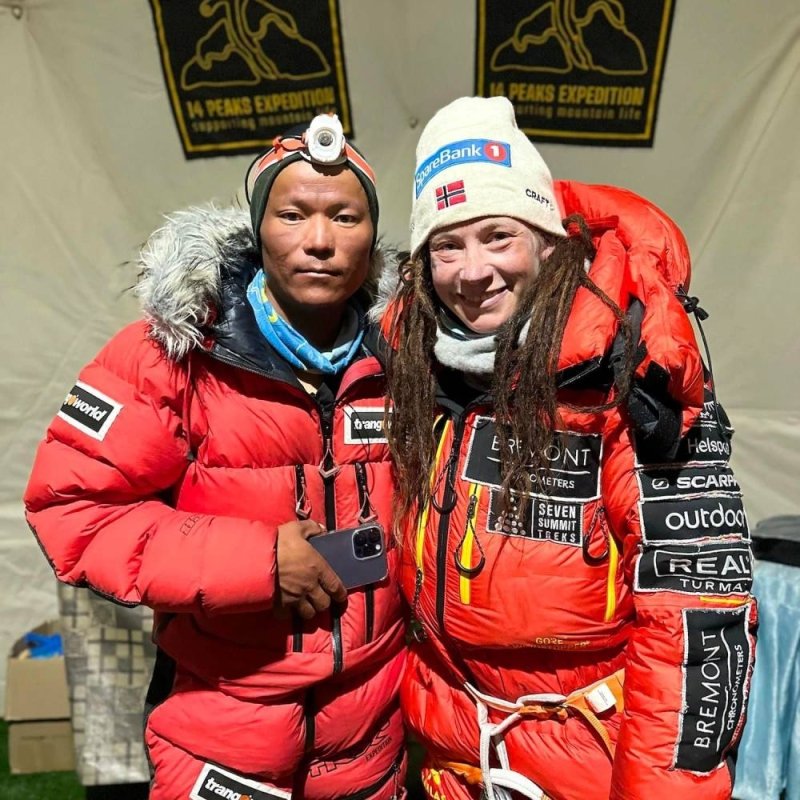 Kristin Harila, Tenjen Sherpa scale 9 peaks in 45 days, to complete all 14 in 3 months