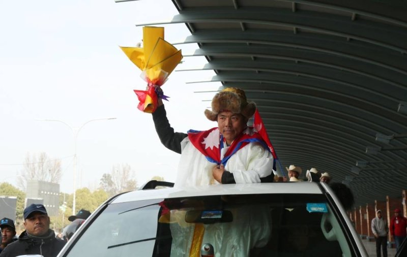 Legendary mountaineer Mingma G receives hero's welcome at TIA