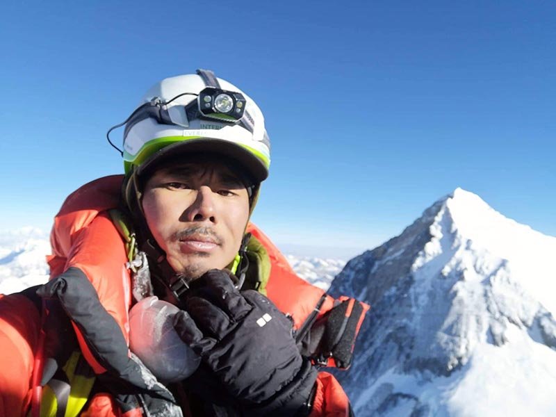 Mingma Dorchi Sherpa sets world record for fastest consecutive summits of Everest, Lhotse
