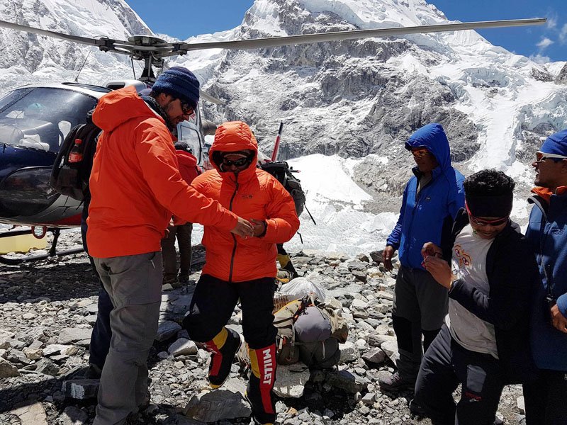 More than 150 chopper flights on Everest in two months