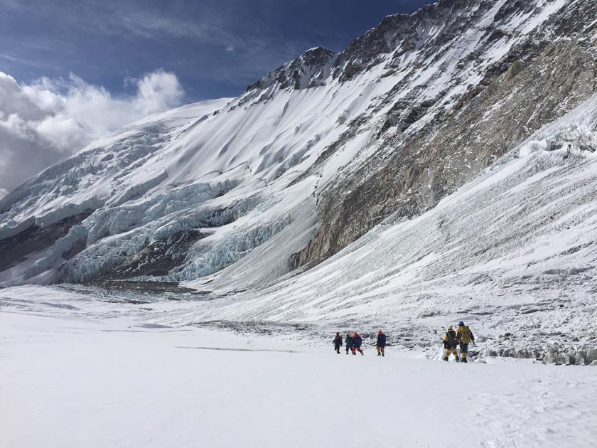 Mt Everest climbing route to South Col opens