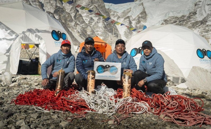 Mt Lhotse records season's first summit