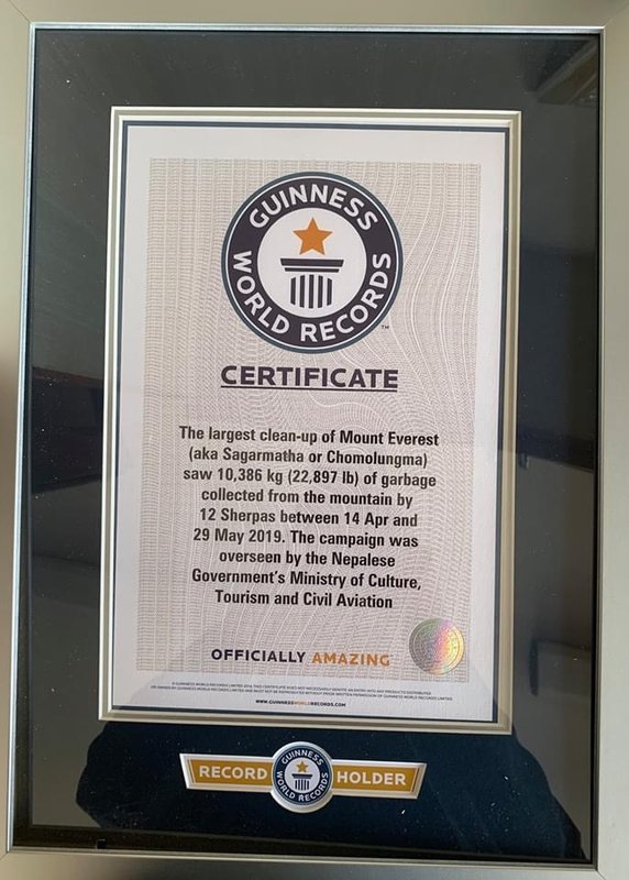 Nepal sets world record conducting Everest (Chomolungma) clean-up drive