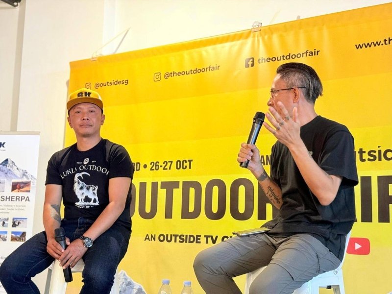 Nepal's climber Lapka Sherpa takes centre stage at Outdoor Fair in Singapore