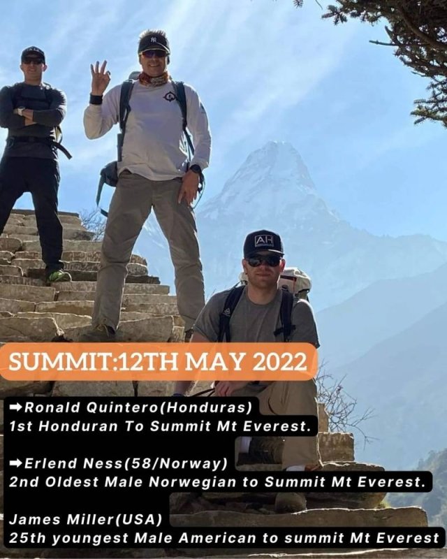 Norwegian completes 7 summits, Quintero becomes first Honduran to scale Mt Everest