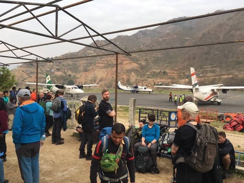 Over 1,000 tourists bound for Lukla stranded in Manthali for two days