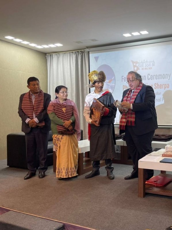 Phurba Tenjing Sherpa appointed goodwill ambassador of Europe's largest park