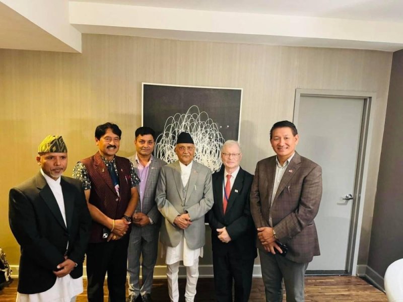 PM Oli arrives in New York for 79th UNGA