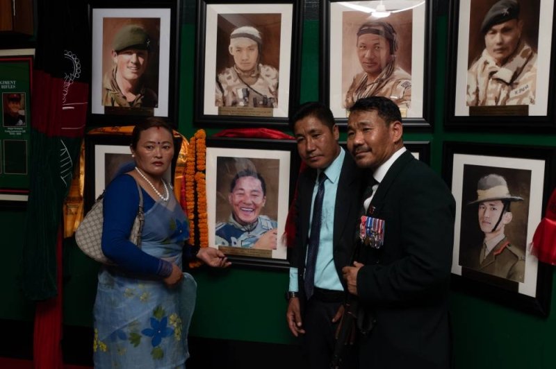 Portraits of fallen Gurkhas handed over to families in Nepal