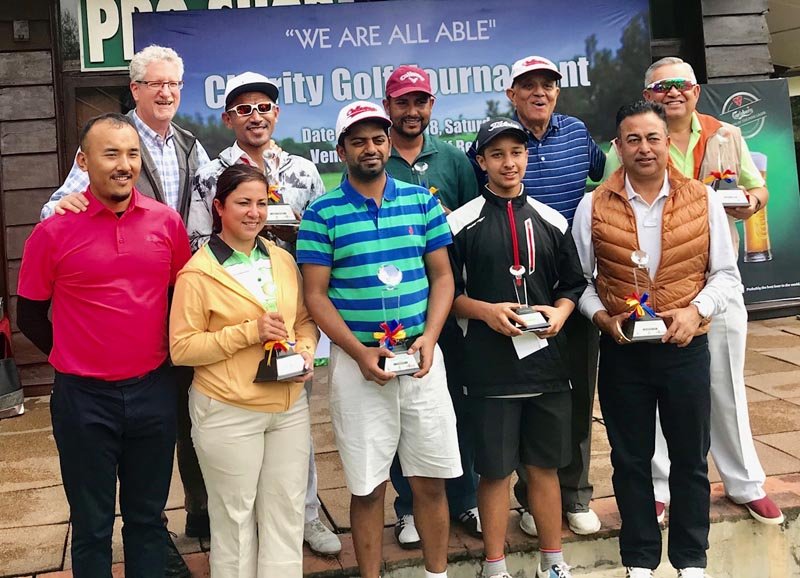 Sanghai wins charity golf title