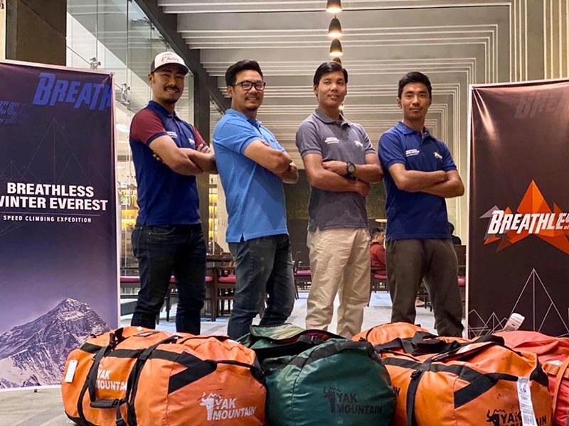 Sherpa climbers eye record speed winter ascent on Everest