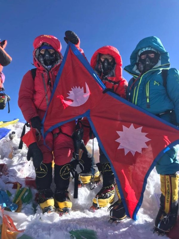 Sherpa sisters receive world record certificate for climbing Everest