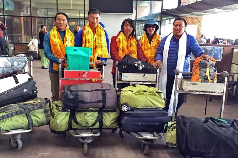 Three-member Sherpa team promoting Nepal mountaineering in China