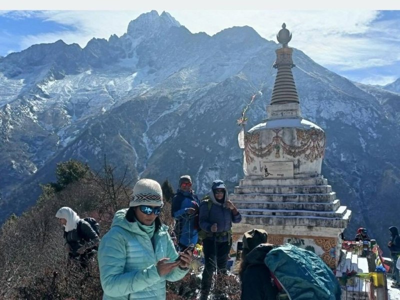 Tourist influx rises in Everest region: Over 12,000 visit in a month