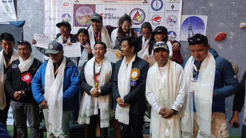 Vincent, Tamsin win second edition of Tenzing Norgay Sherpa Open Climbing Competition